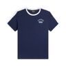 Freddy T-shirt uomo con dettagli a contrasto e logo stile college Blu Uomo Xxx Large
