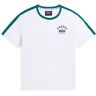 Freddy T-shirt uomo con dettagli a contrasto e logo stile college Bianco Uomo Xxx Large