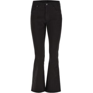 Freddy Pantaloni a zampa con vita regular in tessuto tinto capo Nero Donna Extra Large