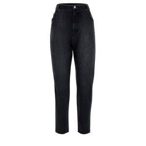 Freddy Jeans  BLACK wide leg cropped denim scuro Jeans Nero-Cuciture In Tono Donna Extra Small