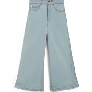 Freddy Jeans culotte lunghezza cropped fondo taglio a vivo Jeanssuperbianco-Cucituregial Donna Xxs