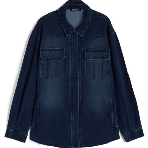 Freddy Camicia donna oversize in denim effetto used con tasche interne Dark Jeans-Seams On Tone Donna Large