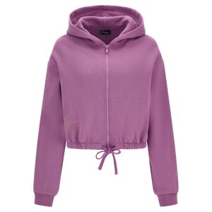 Freddy Felpa cappuccio corta con coulisse in vita e chiusura zip English Lavander Donna Xxs