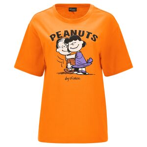 Freddy T-shirt comfort fit in jersey con stampa Peanuts Mandarin Orange Donna Xxs