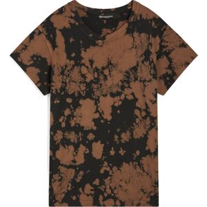 Freddy T-shirt comfort fit in jersey stampato tie dye Black-Brown Donna Xxs