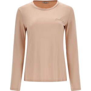 Freddy T-shirt manica lunga in jersey viscosa con logo lurex Cameo Rose Donna Small