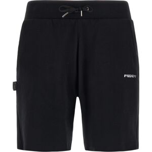 Freddy Pantaloncini sportivi vita in costina con coulisse Nero Donna Extra Small