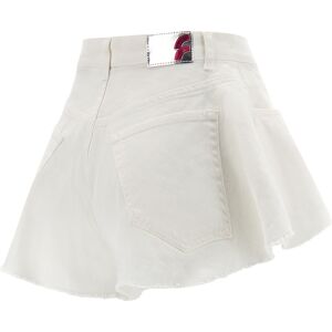 Freddy Shorts in denim con effetto drappeggio e fondo sfrangiato Blanc De Blanc Direct Dyed Donna Medium