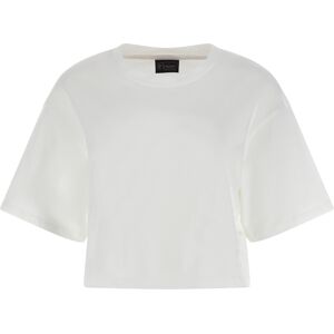 Freddy T-shirt cropped comfort fit con maniche corte a kimono Blanc De Blanc Donna Large