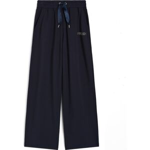 Freddy Pantaloni donna in french terry modal con gamba dritta Blu Navy Donna Small