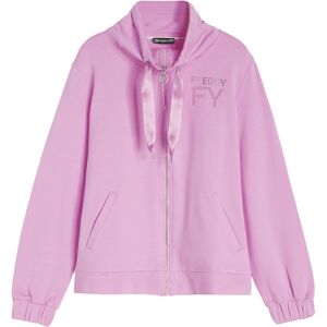 Freddy Felpa donna in french terry modal con collo alto e zip Orchid Donna Medium