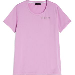 Freddy T-shirt in jersey con borchie metallizzate sui fianchi Orchid Donna Large