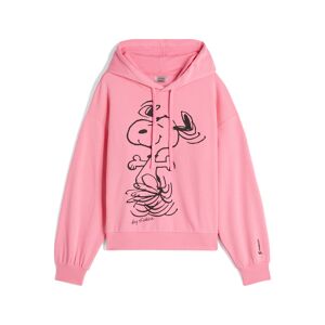 Freddy Felpa donna oversize con cappuccio e grafica Snoopy Pink Carnation Donna Xxs