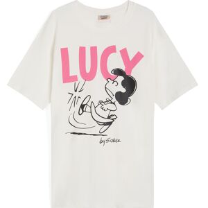 Freddy T-shirt donna oversize in jersey con grafica Peanuts White Alyssum Donna Extra Small