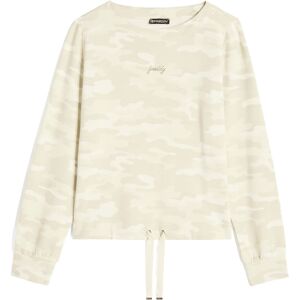 Freddy Felpa girocollo da donna in french terry modal camouflage Off White Camo Donna Extra Large