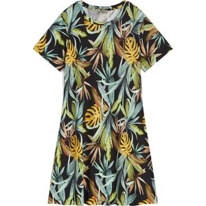 Freddy Abito skater in jersey modal stampa tropical all over Black - Allover Flower Donna Large