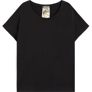 Freddy T-shirt donna con inserto posteriore stampa tropical Black -B&W Allover Flower Donna Extra Small