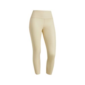 Freddy Leggings 7/8 vita alta in tessuto coated effetto pelle Brown Rice Donna Extra Large