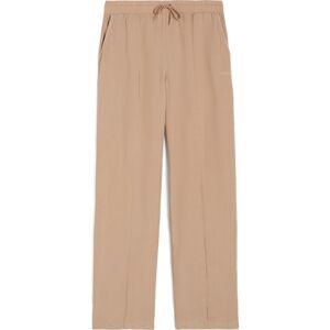 Freddy Pantaloni donna gamba ampia in lino viscosa Warm Taupe Donna Large