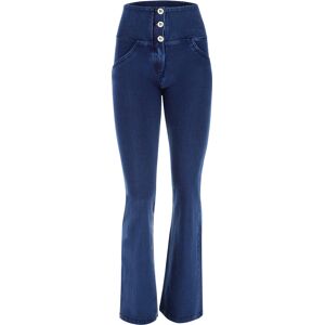 Freddy Jeggings push up WR.UP® flare vita alta in cotone organico Dark Jeans-Seams On Tone Donna Extra Large