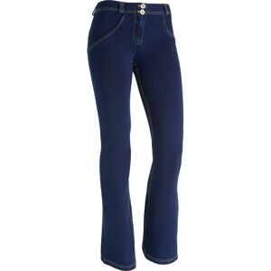 Freddy Jeggings push up WR.UP® con vita bassa e fondo flare Jeans Scuro- Cuciture Gialle Donna Extra Large