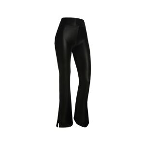 Freddy Pantaloni WR.UP® flare vita alta in similpelle wet effect Nero Donna Extra Large
