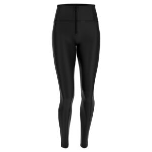 Freddy Pantaloni push up WR.UP® skinny vita alta con zip similpelle Nero Donna Extra Large