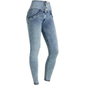 Freddy Jeggings push up WR.UP® marble wash vita alta con bottoni Jeans Slavato-Cuciture Blu Donna Xxs