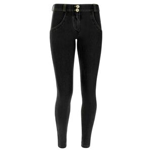 Freddy Pantaloni push up WR.UP® superskinny in jersey-denim ecologico Black Indigo+ Y.Seams Donna Extra Large