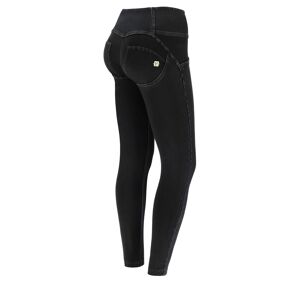 Freddy Jeggings push up WR.UP® 7/8 superskinny vita alta con bottoni Jeans Nero-Cuciture In Tono Donna Large
