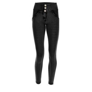 Freddy Jeggings push up WR.UP® 7/8 superskinny a vita media Jeans Nero-Cuciture In Tono Donna Extra Large