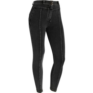 Freddy Jeggings WR.UP® vita alta con inserti, cucitura centrale Jeans Nero-Cuciture In Tono Donna Small