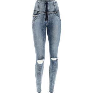 Freddy Jeans push up WR.UP® vita alta superskinny denim navetta marble e strappi Jeans Slavato-Cuciture Gialle Donna Xxs