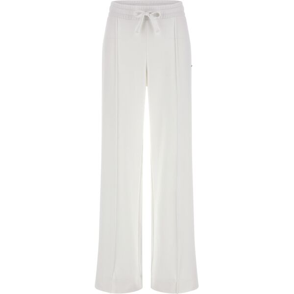 freddy pantaloni palazzo in felpa leggera con coulisse blanc de blanc donna extra small