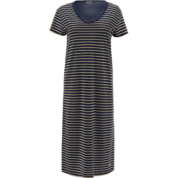 freddy abito in jersey a righe con scollo a v blu navy-gold donna medium