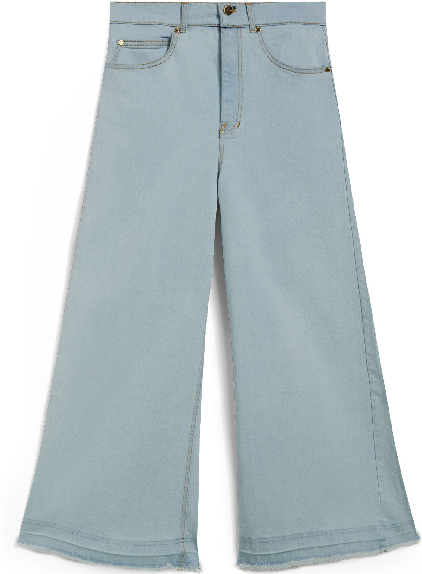 Freddy Jeans culotte lunghezza cropped fondo taglio a vivo Jeanssuperbianco-Cucituregial Donna Small