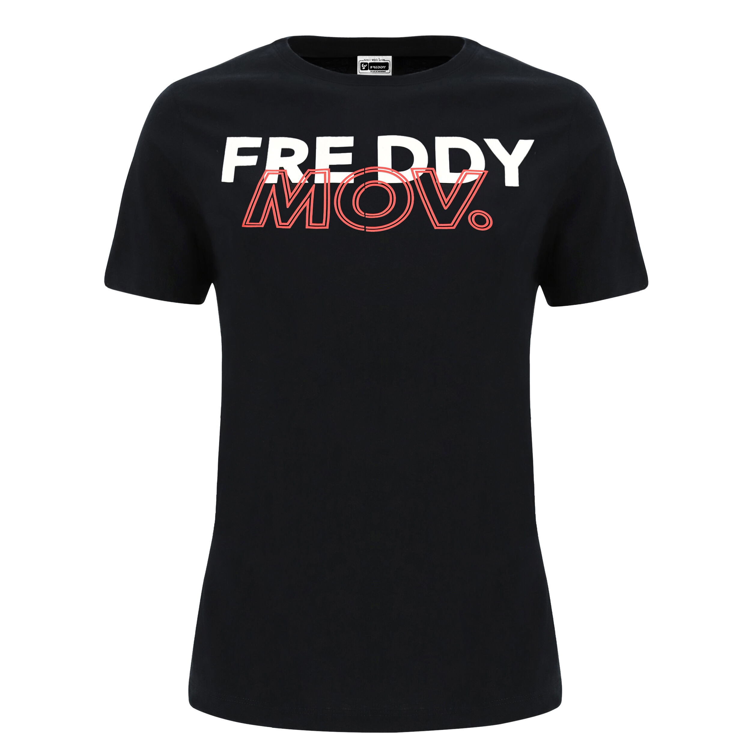 Freddy T-shirt  MOV. a maniche corte in jersey modal Nero Donna Extra Small