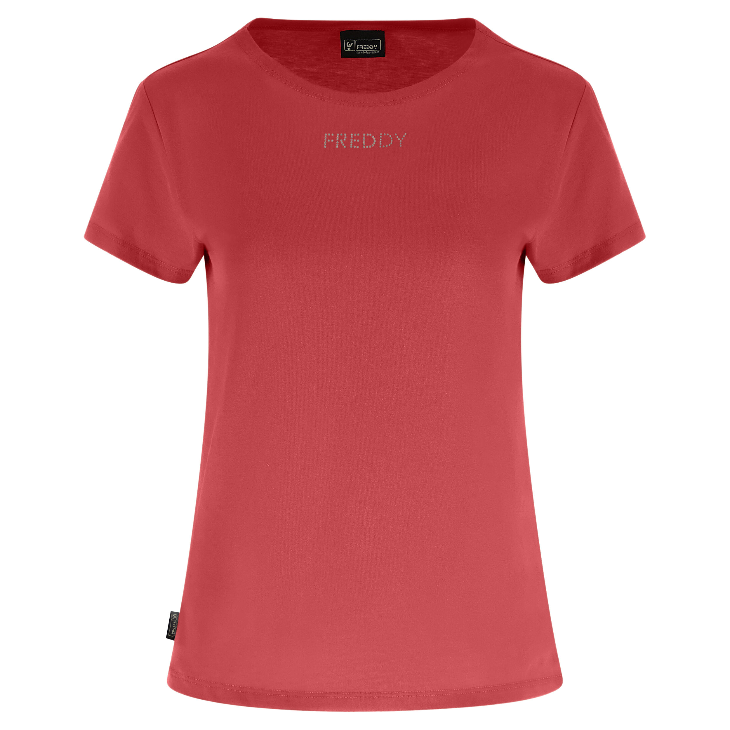 Freddy T-shirt girocollo con piccolo logo in micro pois argento Slate Rose Donna Small