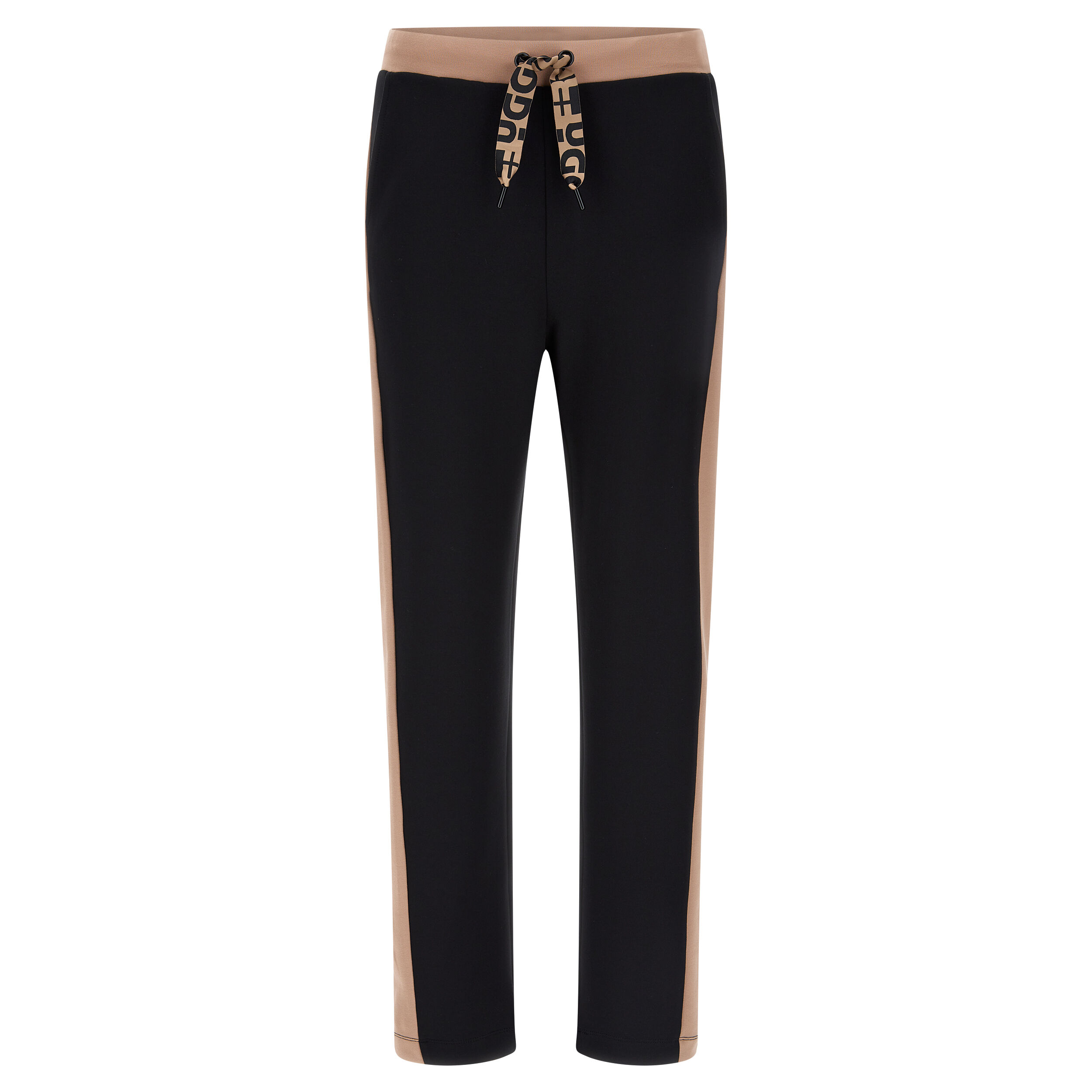 Freddy Pantaloni in punto milano con vita e bande a contrasto Black Roebuck Donna Extra Small