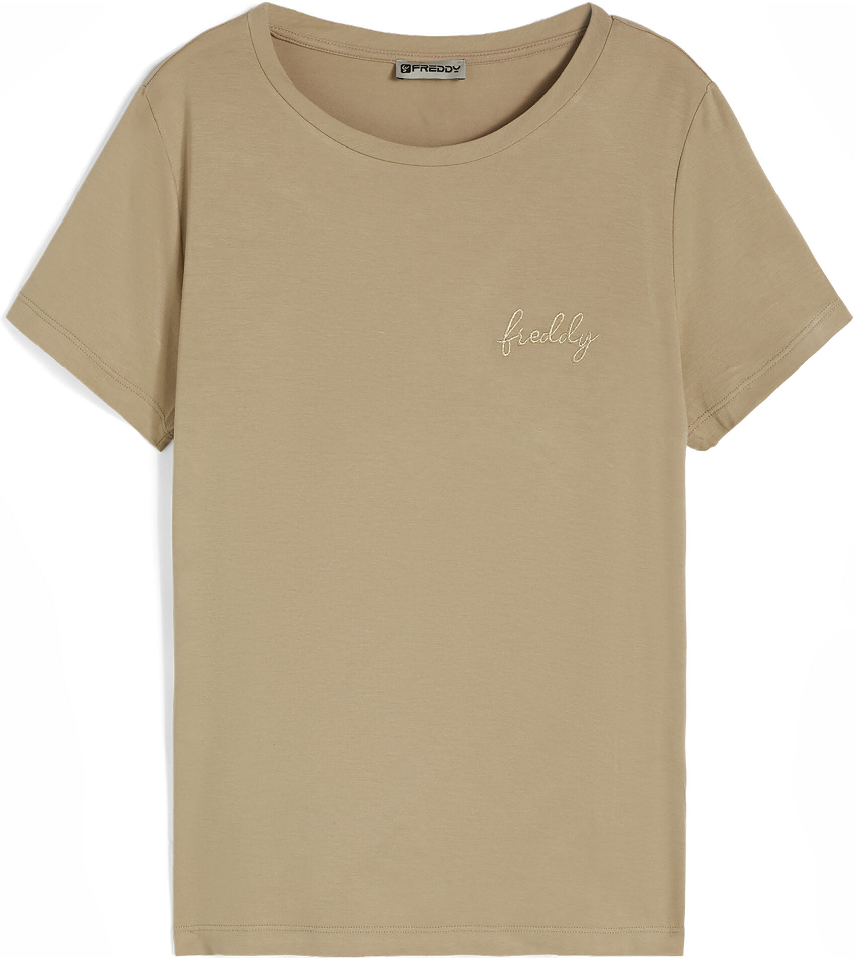 Freddy T-shirt in jersey viscosa con logo ricamato in lurex Tuffet Donna Small