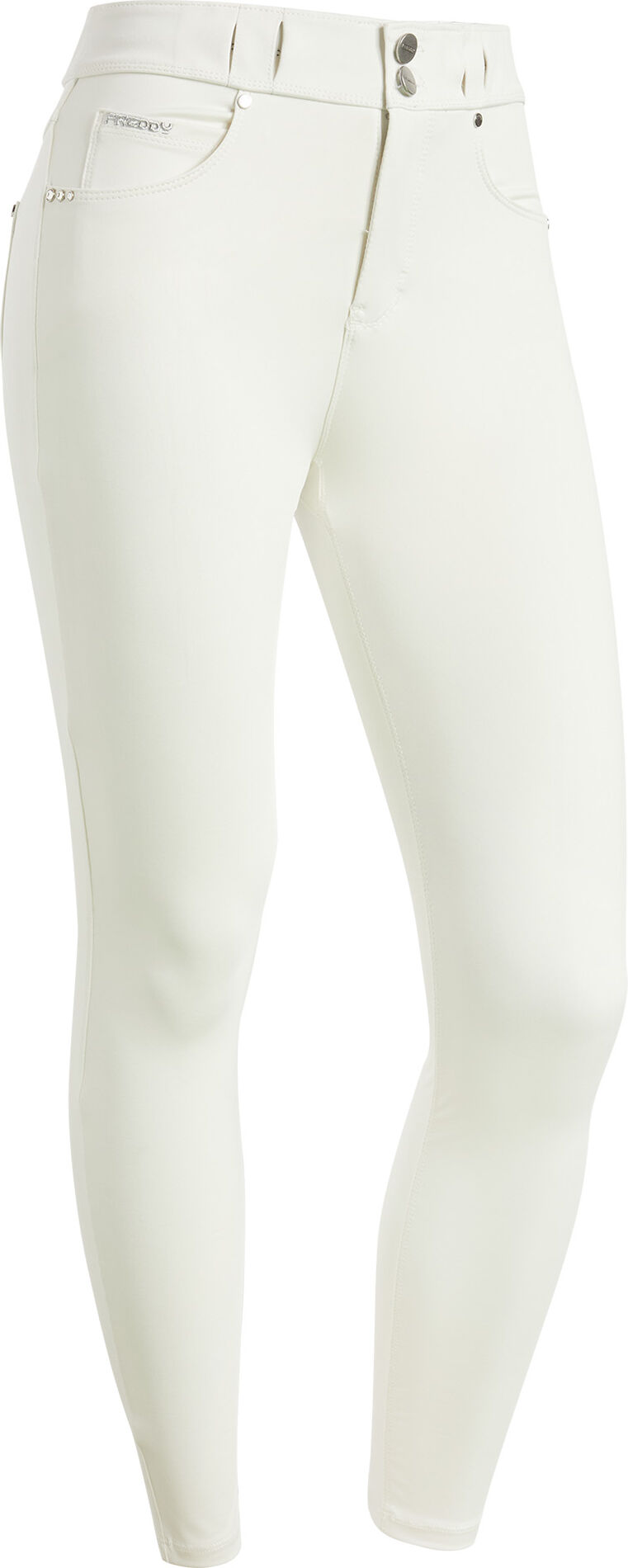 Freddy Pantaloni N.O.W.® skinny vita media tessuto traspirante Blanc De Blanc Donna Small