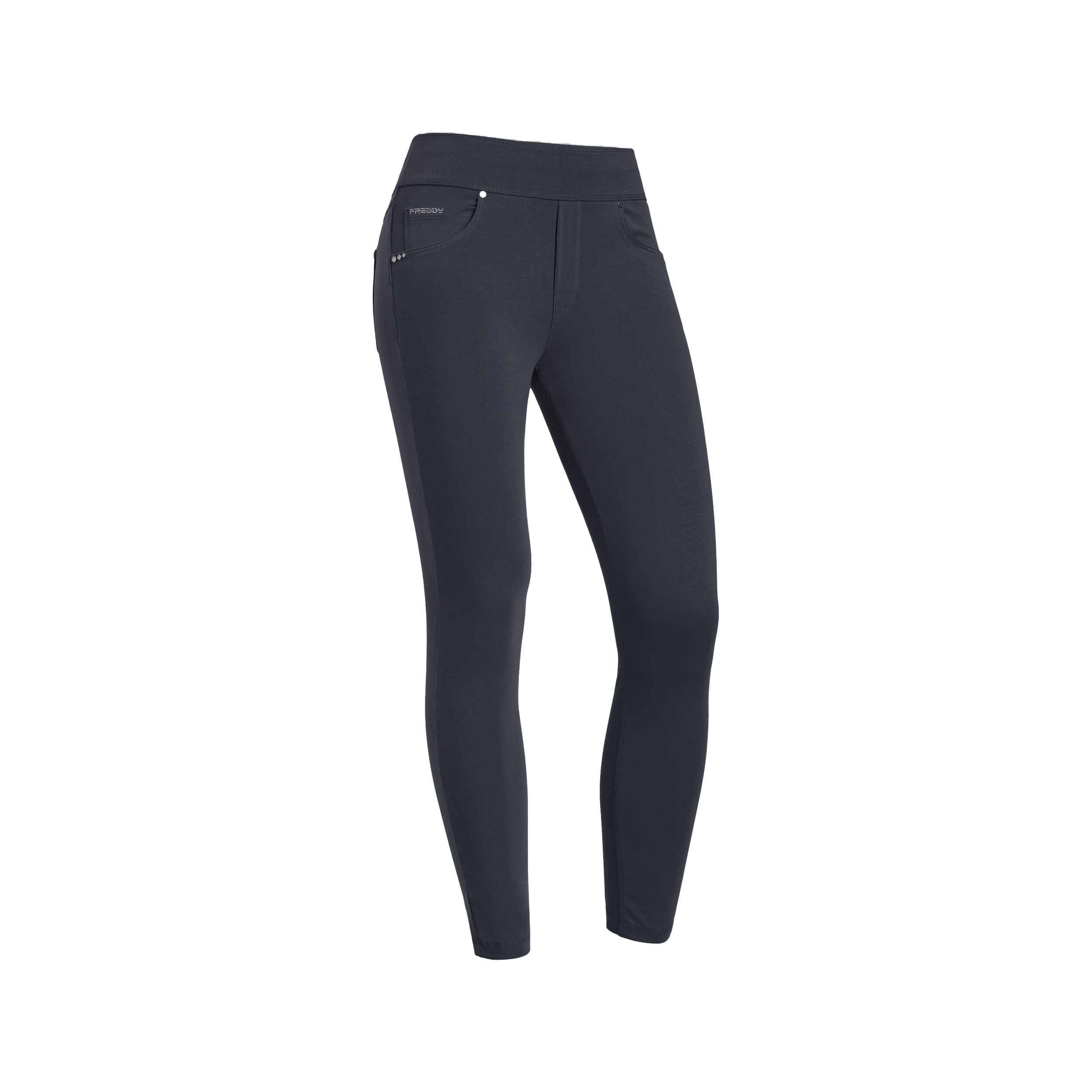 Freddy Leggings N.O.W.® superskinny vita media in jersey organic Blu Navy Donna Extra Large