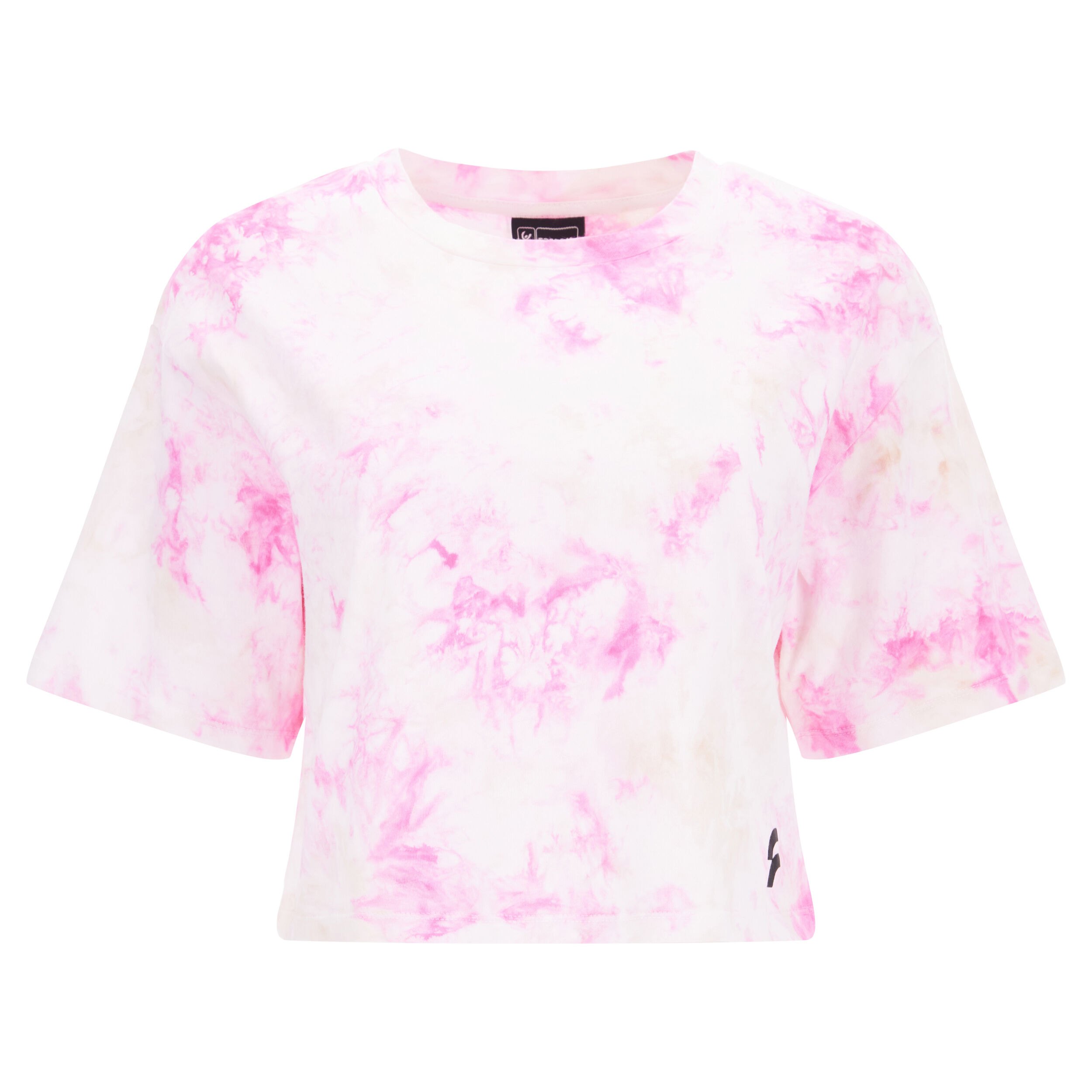 Freddy T-shirt cropped comfort tye-die con maniche a kimono Tie Dye Fuchsia On Pink Donna Extra Large