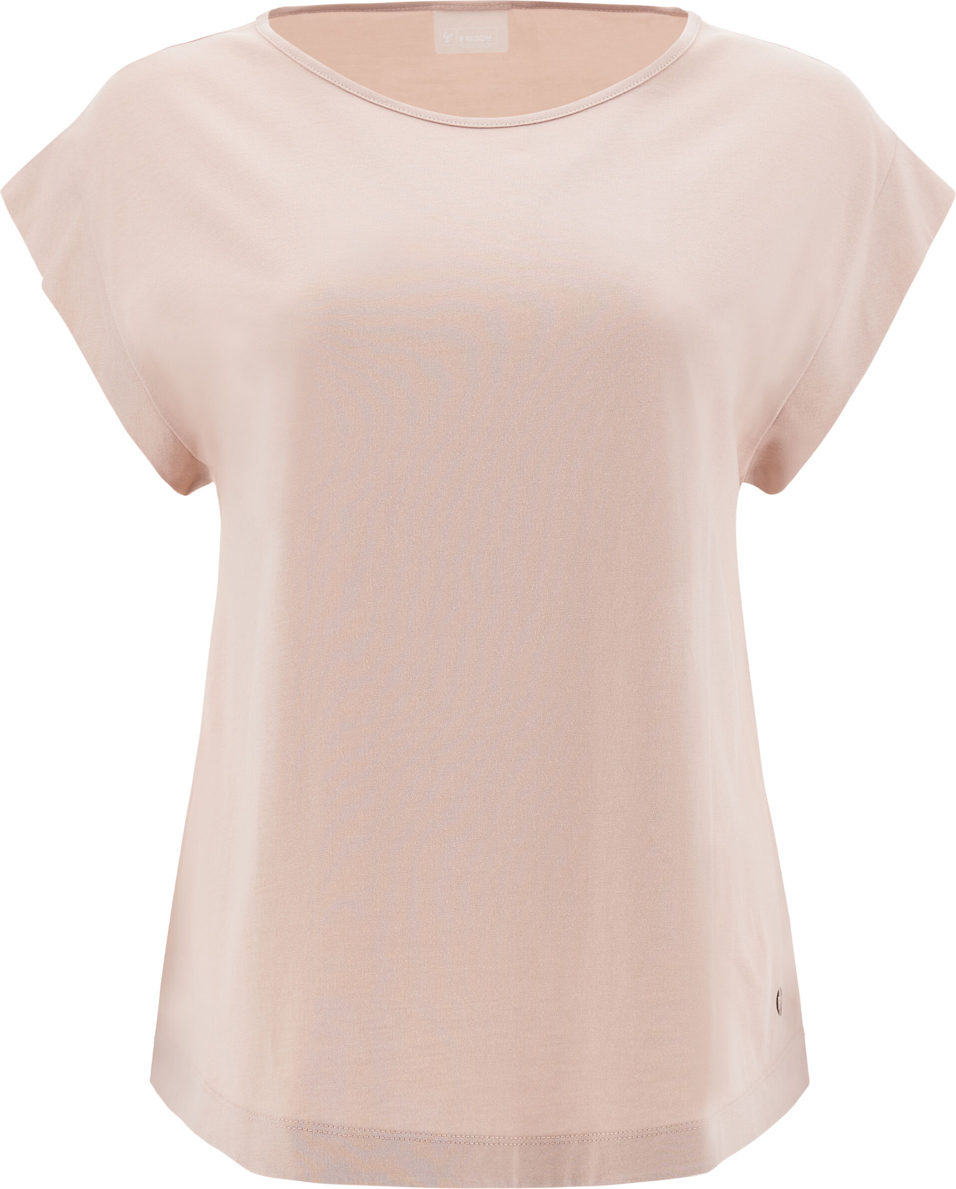 Freddy T-shirt fronte in modal e retro in satin Smoke Rose Donna Large