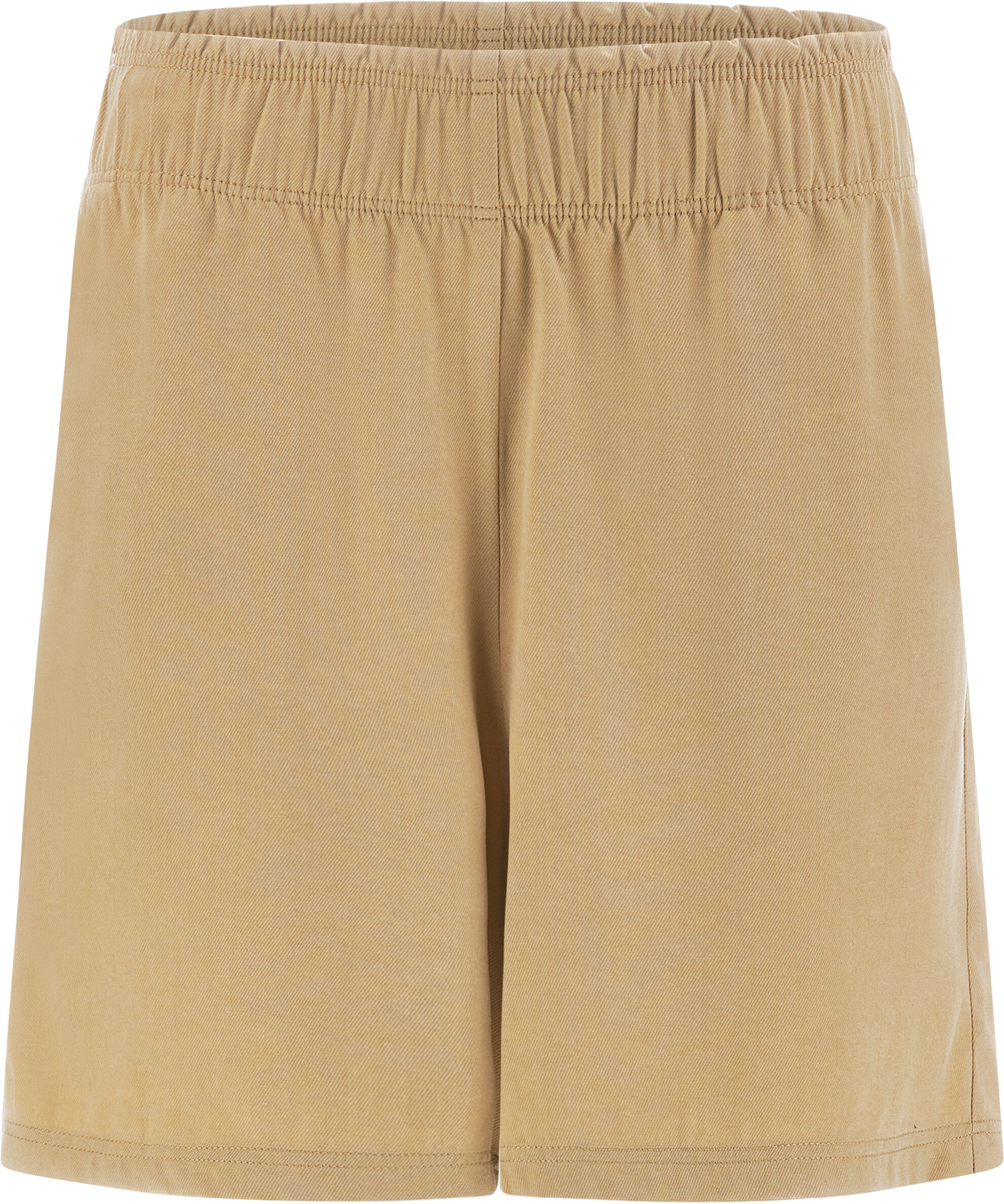 Freddy Pantaloncini in lino viscosa con gamba ampia Beige Donna Medium