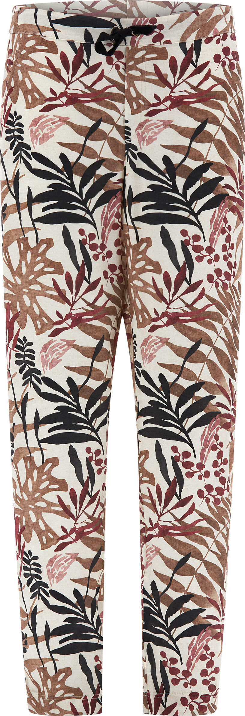 Freddy Pantaloni in satin di viscosa a fantasia all over Allover Flower Donna Small