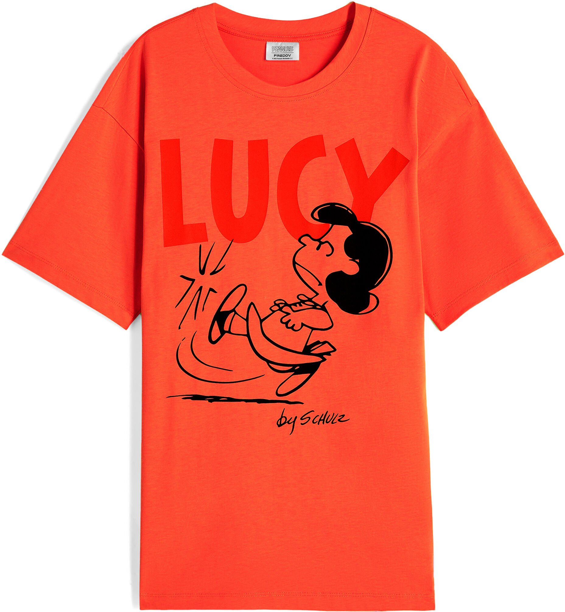 Freddy T-shirt donna oversize in jersey con grafica Peanuts Grenadine Donna Large