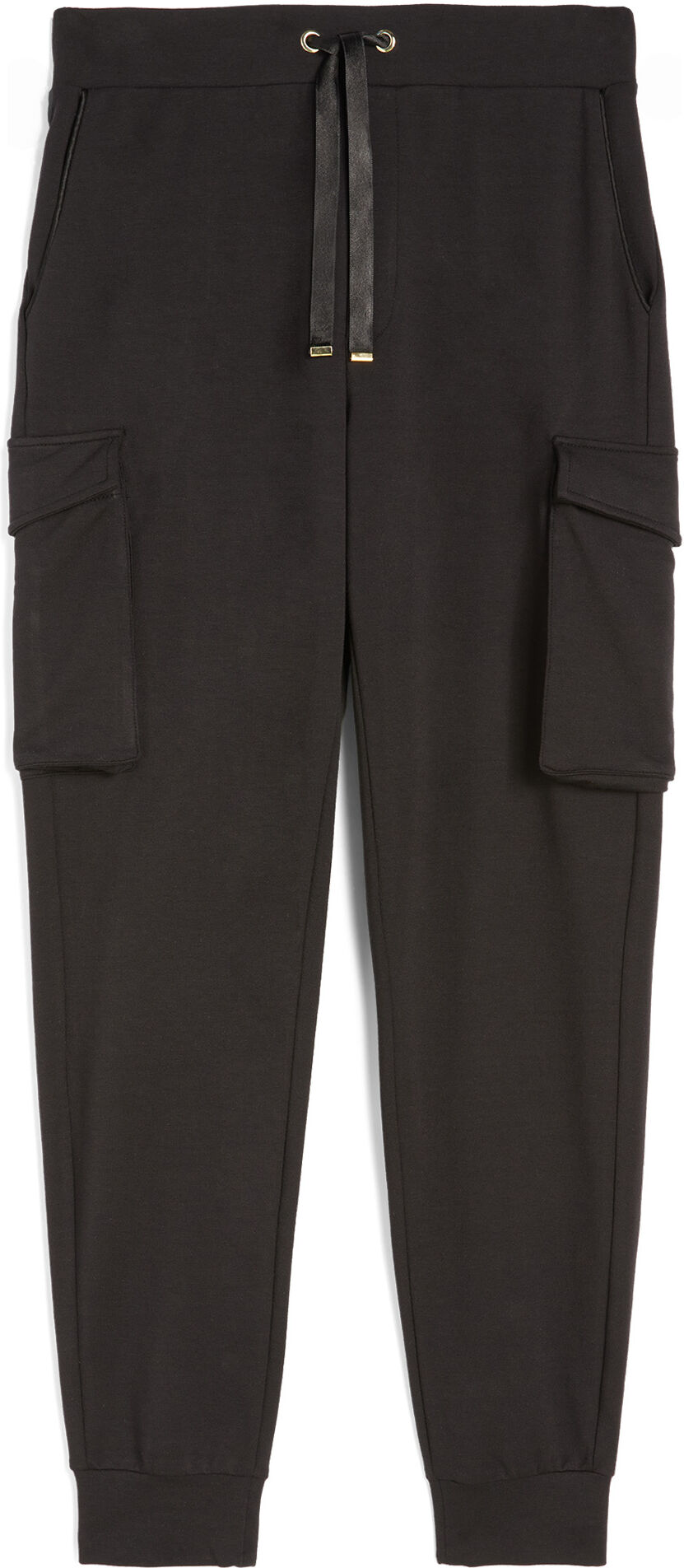 Freddy Pantaloni cargo da donna in french terry modal Nero Donna Extra Small