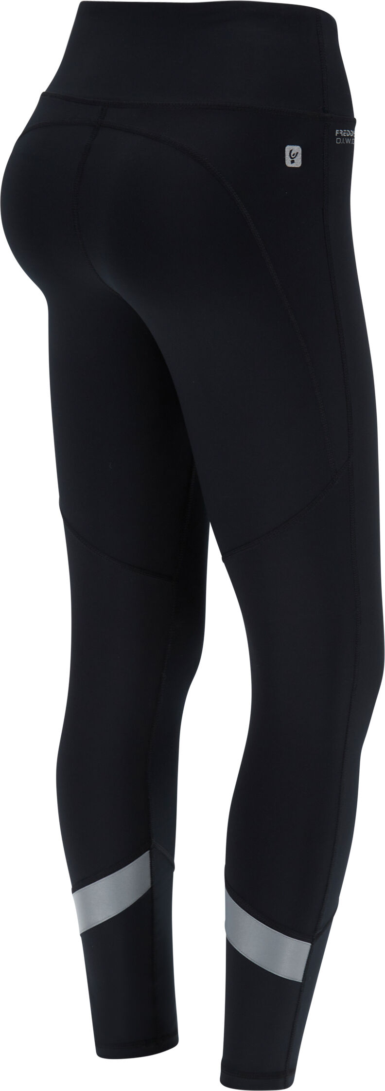 Freddy Leggings SuperFit traspiranti vita super alta e micro tasca Nero Donna Extra Small