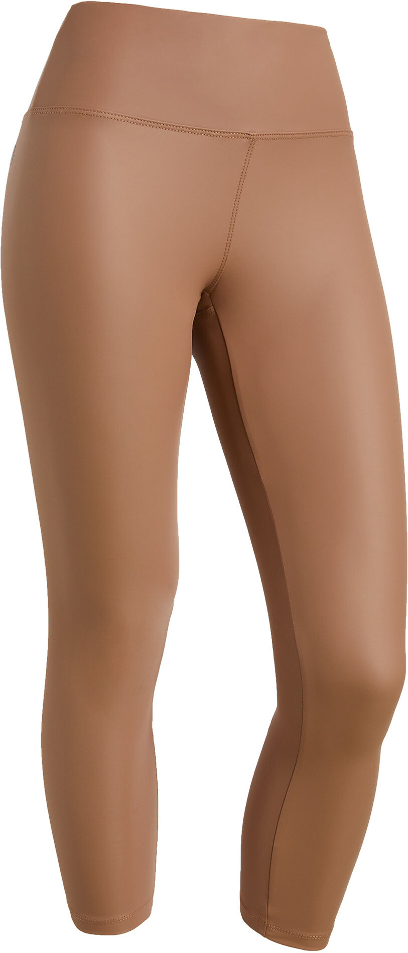 Freddy Leggings 7/8 vita alta in tessuto coated effetto pelle Raw Umber Donna Small